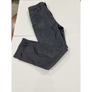 MADEWELL Womens 90s Straight Jeans Blue Foil Size 31 Sleek Sexy Shiny Going Out